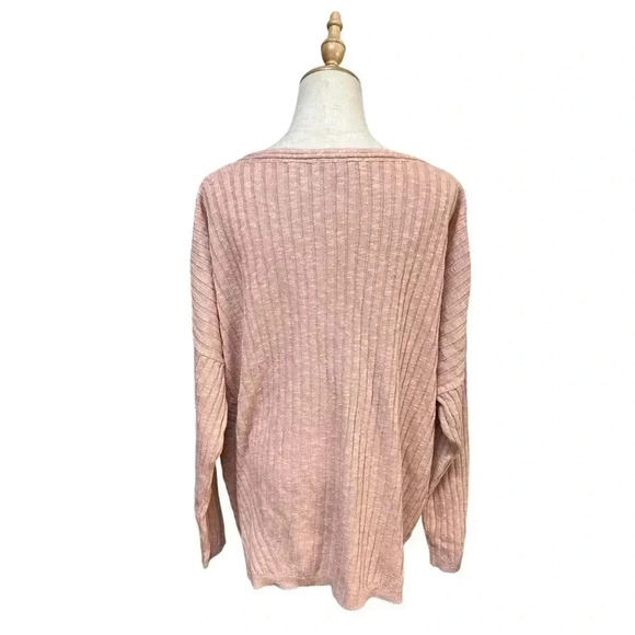 Eileen Fisher Pink Boxy Linen-blend Sweater Size L - Picture 3 of 6